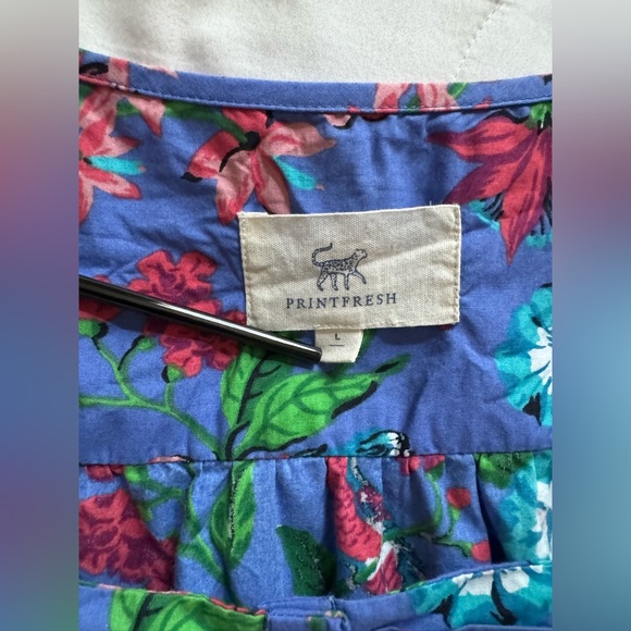 Printfresh Hummingbird Haven Pajama set in Crocus Size Large - Picture 3 of 11